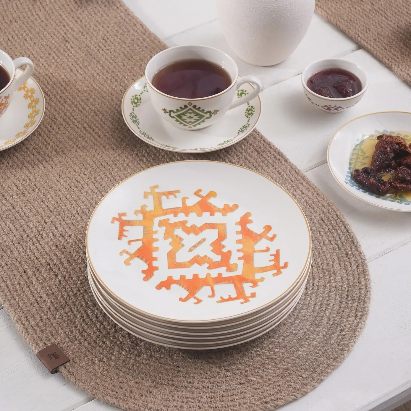 Karaca Anatolian Frühstücksset und Servierschalen, 26 Teilig – Bild 4