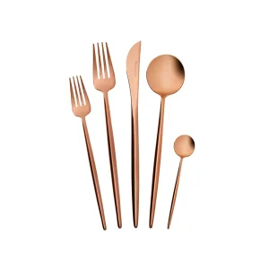 Karaca Jupiter Matte Rosegold Besteck Set, 30 Teilig