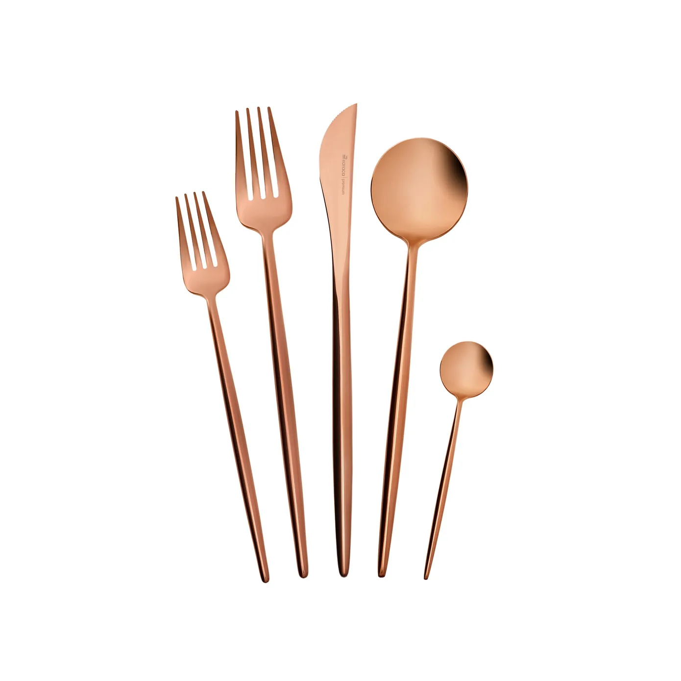 Karaca Jupiter Matte Rosegold Besteck Set, 30 Teilig