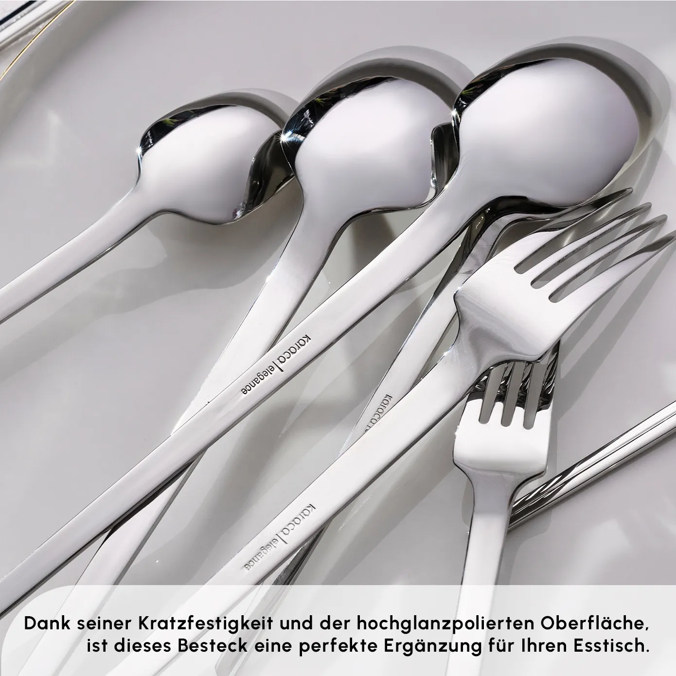 Karaca Midway Besteckset, 84 teilig, 12 Personen – Bild 7