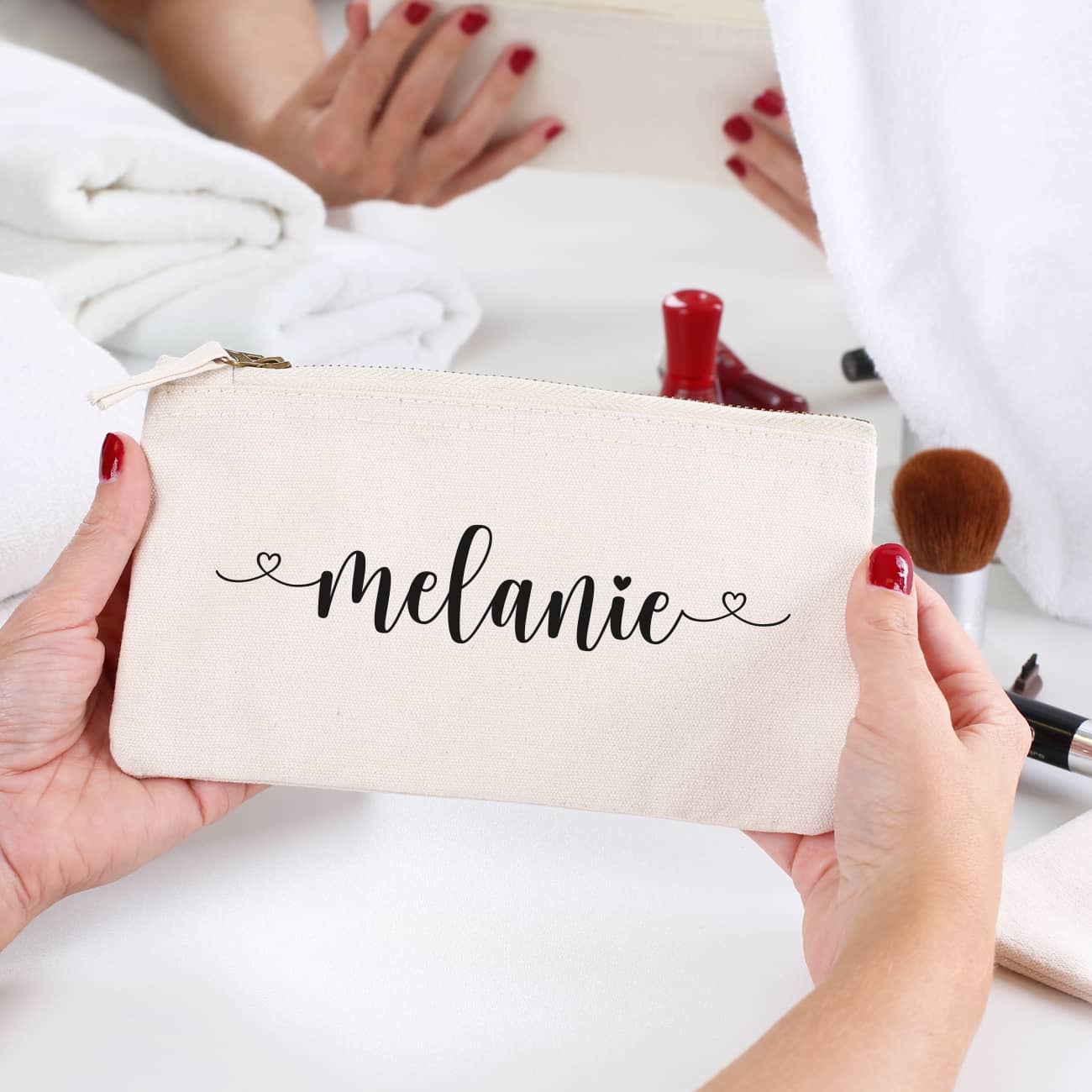 Beautycase in 5 Farben mit Namensaufdruck – Bild 3