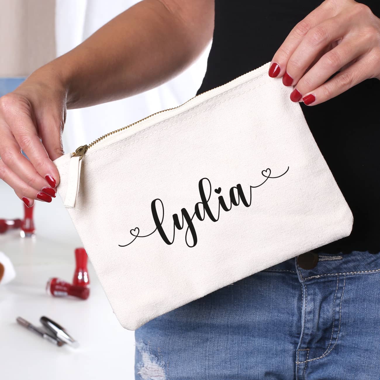 Beautycase in 5 Farben mit Namensaufdruck – Bild 4