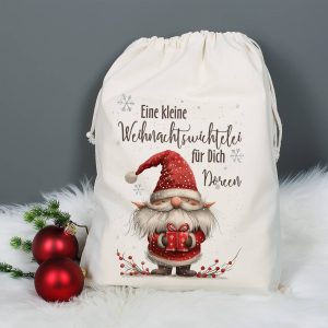 Kleine Weihnachtswichtelei - Geschenksack in 3 verschiedenen Größen
