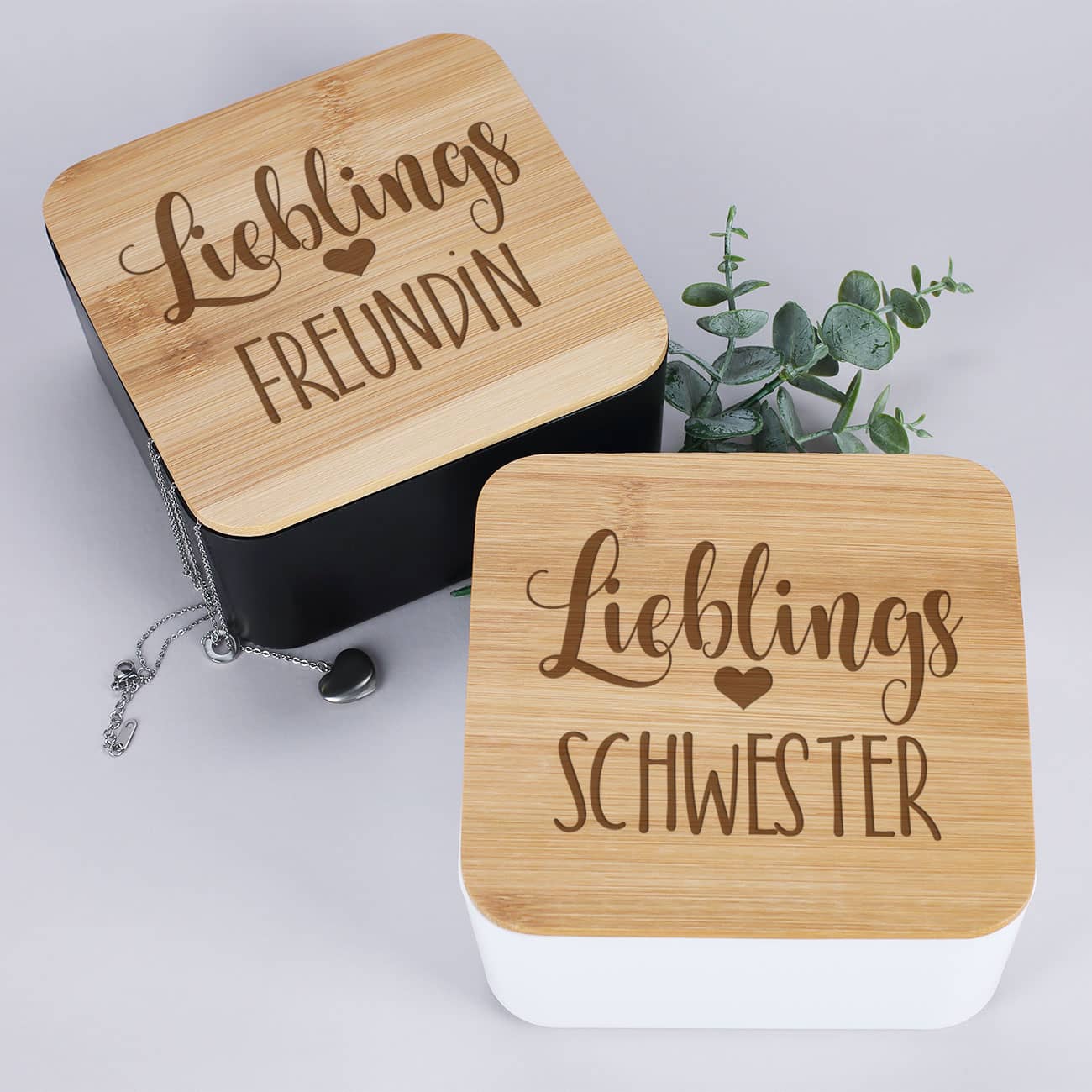 Lieblings... Aufbewahrungsdose mit Ihrem Wunschtext graviert