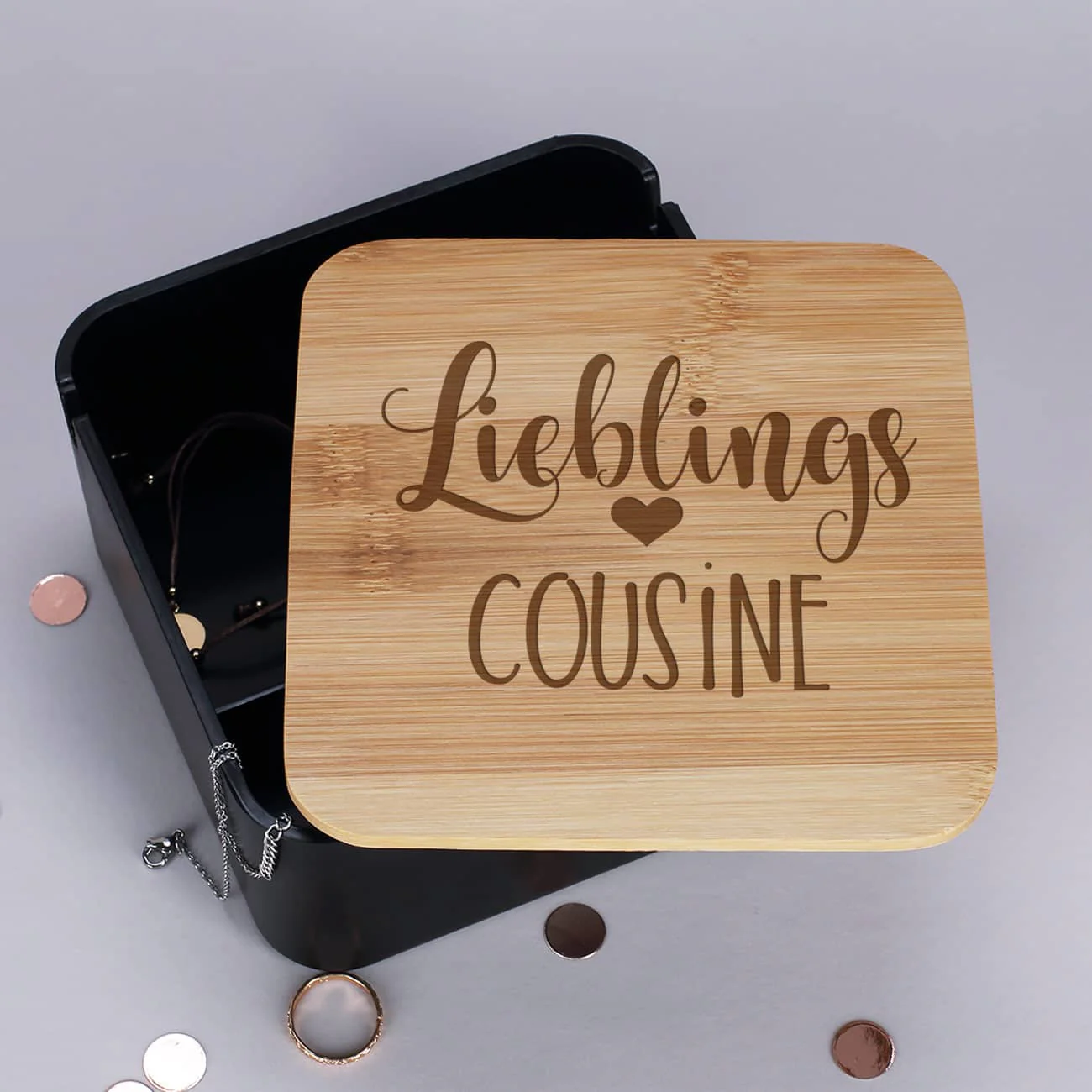 Lieblings... Aufbewahrungsdose mit Ihrem Wunschtext graviert – Bild 7