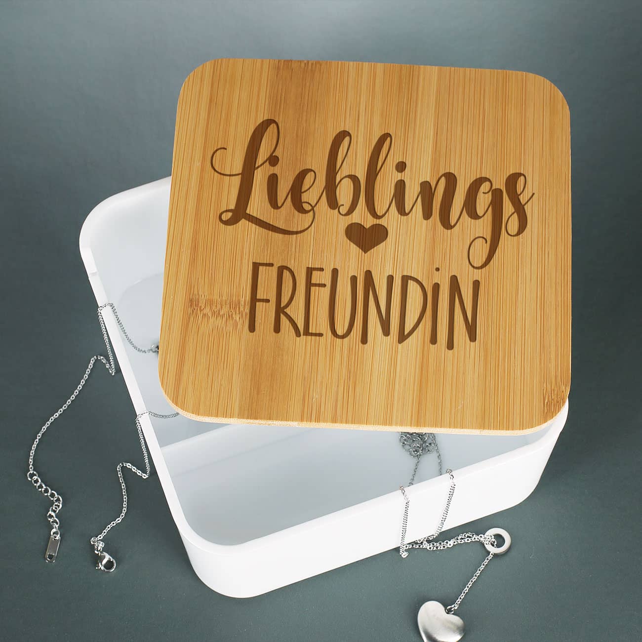 Lieblings... Aufbewahrungsdose mit Ihrem Wunschtext graviert – Bild 3